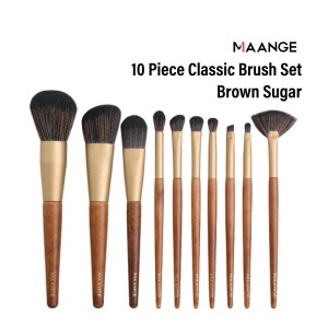 Maange 10pcs Classic Brush Set (Brown Sugar)