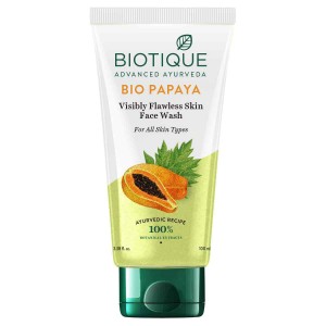 Biotique Bio Papaya Visibly Flawless Skin Face Wash, Expiry Date 07/2023