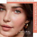 Beauty Glazed  6 Colors Illuminating Blush Palette - 109#B