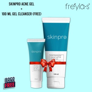 Skinpro Acne Gel 15 ml + Acne Clearing Gel Cleanser 100 ml (FREE)