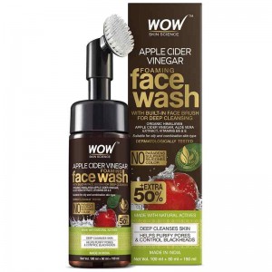 WOW Apple Cider Vinegar Foaming Face Wash (with brush) EXP: MAY/2023