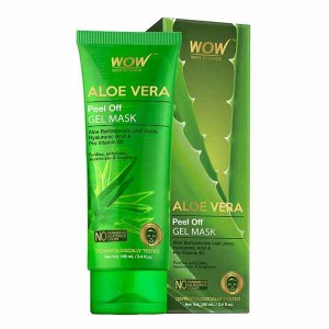 WOW Aloe Vera with Hyaluronic Acid & Pro Vitamin B5 Peel Off Gel Mask