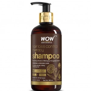 WOW Hair Loss Control Therapy Shampoo - Increase Thick & Healthy Hair Growth, Expiry - August 2023