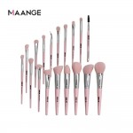 Maange 18 Pcs Makeup Brushes Set professional brush set (Pink)